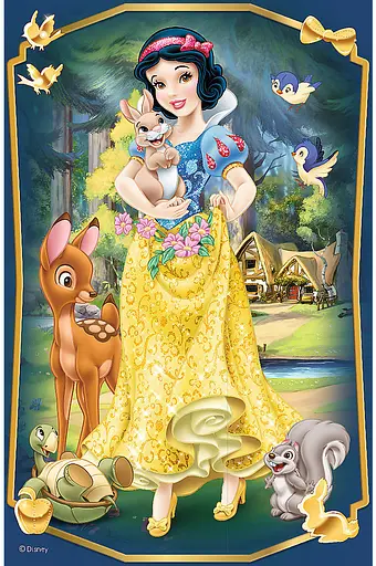 Набор Пазлы - (54 элм. мини) - "Волшебные принцессы" / Дисней принцессы - фото 1