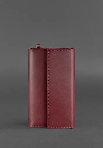 Кожаный клатч-органайзер (Тревел-Кейс) 5.1 бордовый - фото 2