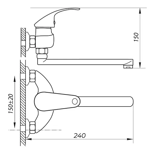 Змішувач для кухні Zerix MST 135 ZX2761 Хром - фото 2