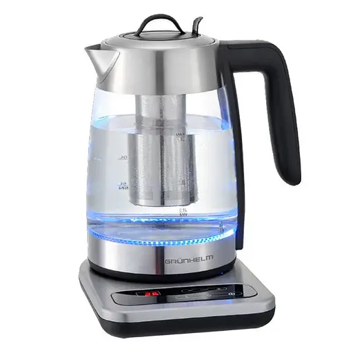 Дисковый стеклянный электрочайник Grunhelm EKG-25050 1,8л 2200Вт  - фото 1