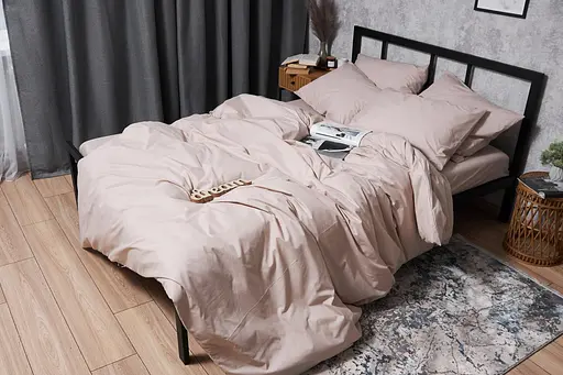 Комплект постельного белья Moon&Star Бязь Gold Люкс Blanc King Size 220x240 наволочки 2х40х60 - фото 5