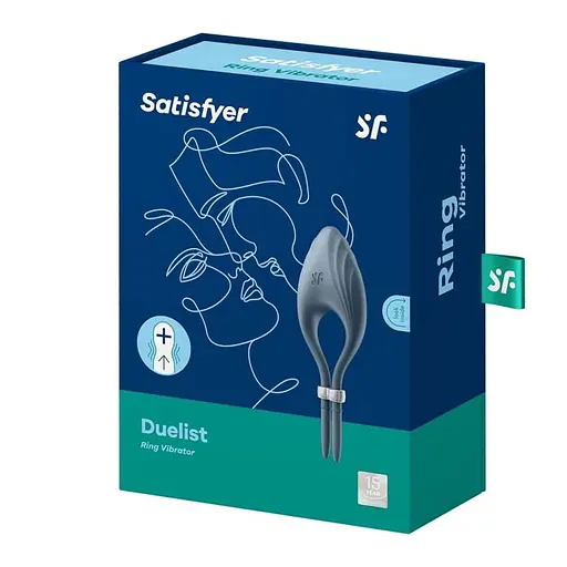 Виброкольцо Satisfyer Duelist Ring 14.2 см синий - фото 6