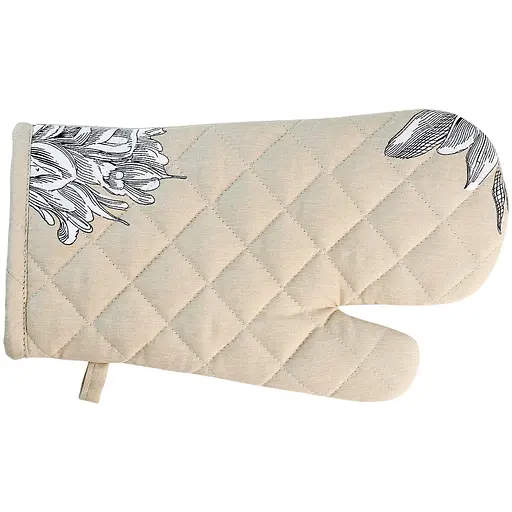 Перчатка-прихватка текстильная МВМ My Home (MVM) Тоскана бежевый с принтом 18 x 33 см (KT-15 BEIGE/PRINT)