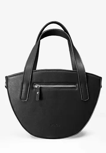 Жіноча шкіряна сумка Bella чорна - фото 5