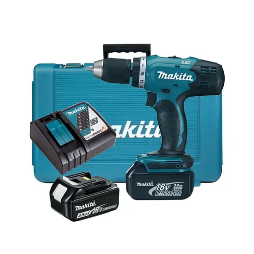 Шуруповерт-дрель аккумуляторный Makita DDF453RFE 18B 2х3 А/ч 42 Нм 0-400·0-1300 об/мин кейс 1.8 кг - фото 4