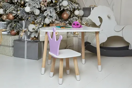 Дитячий столик Хмара та стільчик Корона фіолетова - фото 10