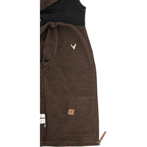 Куртка Orbis Textil Herrenjacke Strick-Fleece 418000-69 5XL Тёмно-коричневый - фото 7