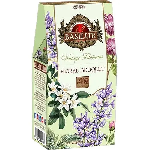 Чай зелений Basilur Вінтажні квіти Квітковий букет 75 г картон - фото 1