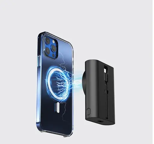 Бездротовий магнітний зарядний пристрій CoolReall 5200 mah Mobile & Watch & Extra Cell Phone - фото 4