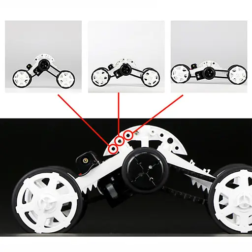 Конструктор позашляховик-скелелаз на сонячній батареї DYY008 Diy Solar White - фото 5