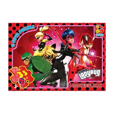 Пазлы G-Toys Леди Баг, 35 элементов, LB1017