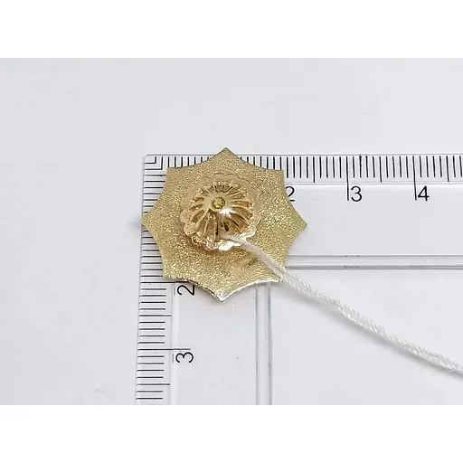 Золотий значок Родинні коштовності Тризуб з фіанітами. 160033 - фото 3