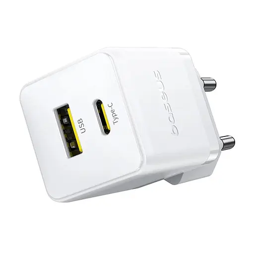 СЗУ Baseus Palm Fast Charger 30W (1USB-A/1C) + кабель Type-C to Type-C (P1011160A) - фото 3
