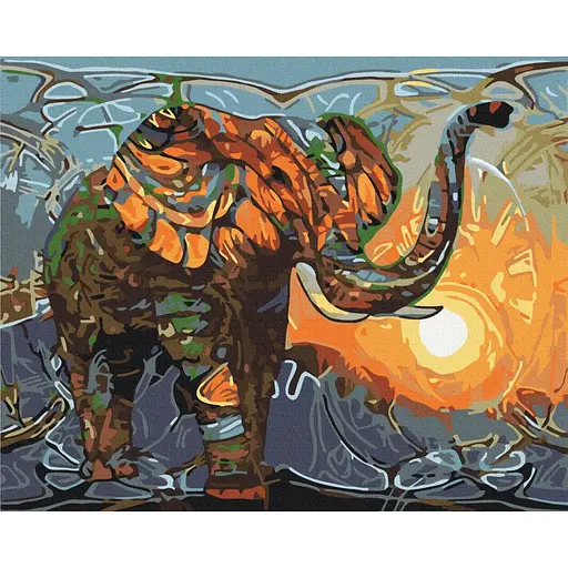 Картина за номерами Сонце в зеніті Brushme 40x50 см кольорова 000277102