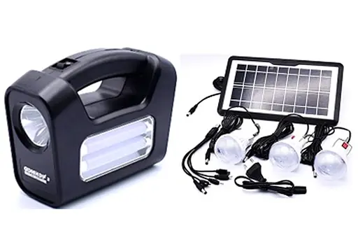 Ліхтар (станція) BL-80173 + 3 лампи + Powerbank + ЗУ220В (3 режими) - фото 2