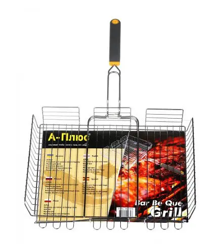 Універсальна решітка для гриля та барбекю A-Plus 1870 40х32 см сітка для мангалу 30*25 - фото 1