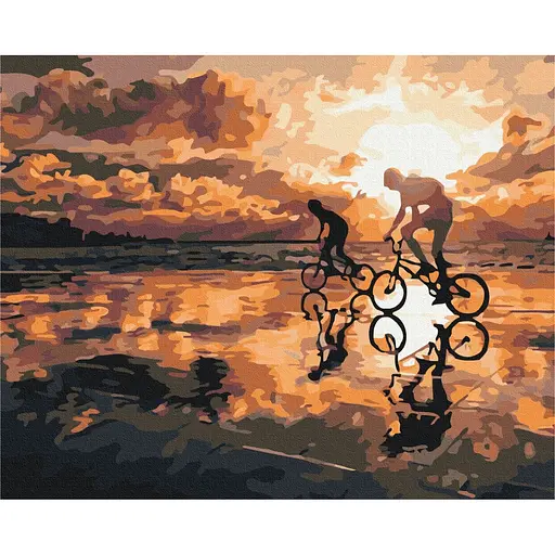 Картина по номерам Дорога с отцом Brushme 40x50 см разноцветная 000277522