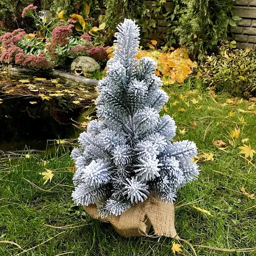 Ялинка Hvoya Premium лита в мішковині 50 см засніжена - фото 9