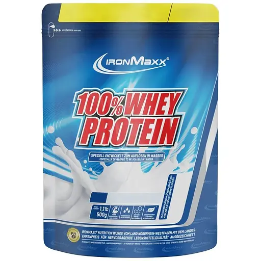 Протеїн Ironmaxx 100% Whey Protein, 500 грам - Без смаку