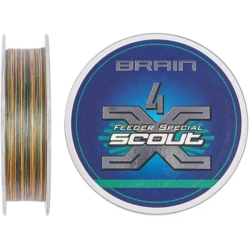 Шнур Brain Scout 4X 150 m camo 0.100 mm 5.8 kg (1013-1858.54.80)