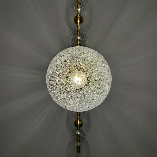 Сучасний лінійний латунний бра у стилі Постмодерн Арт. WBM 48/1 Line F - фото 4