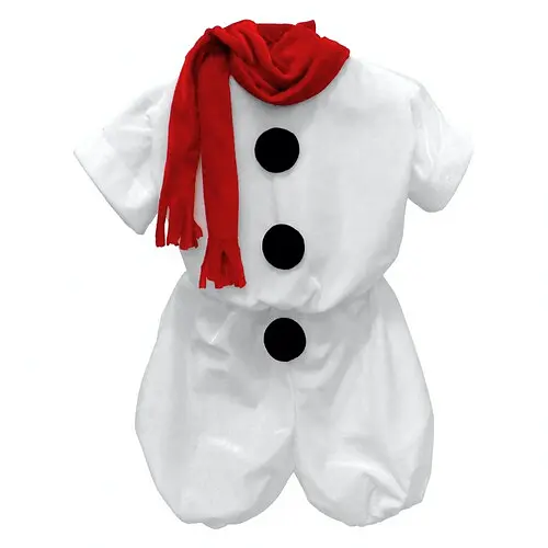 Костюм Снеговик с шарфом детский - фото 1