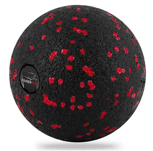 Набір для масажу та йоги PowerPlay PP_4095 EPP (Ролик 45*15 + 2-ва мячі) Red + гумка 11 кг (PP_4095_Red) - фото 3