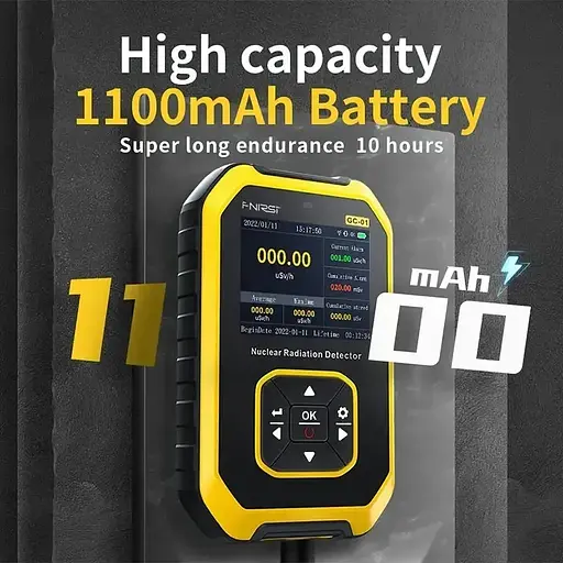 Дозиметр радіації Fnirsi GC-01 професійний акумуляторний - фото 6