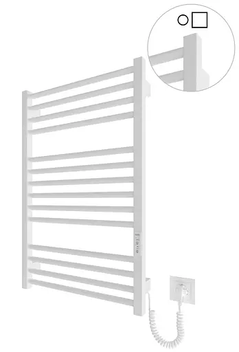 Електрична рушникосушарка HF Derby 770x530 white matte 6.1.0402.06.WM, Білий матовий, універсальне (коннектор), Електронний - фото 1