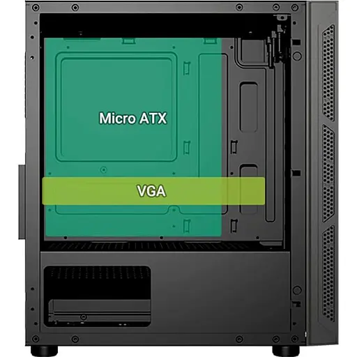 Корпус FSP CST220S без БЖ Black (CST220S) - фото 8