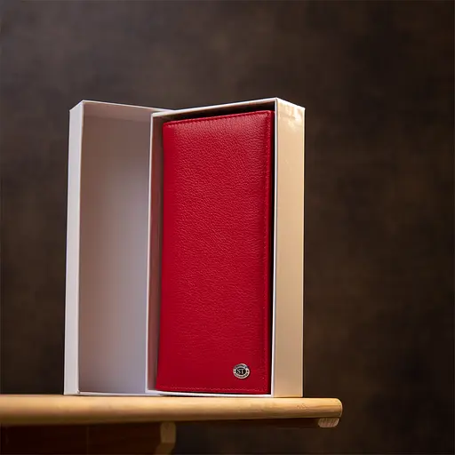 Кожаный женский кошелек ST Leather 10х19х3 см acs0018184 - фото 8