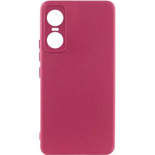 Чехол Silicone Cover Lakshmi Full Camera A для Tecno Pop 6 Pro Бордовый / Marsala