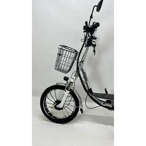 Электровелосипед Minako V4 PRO двухместный 500W/60V/18Ah с задним амортизатором серый - фото 3