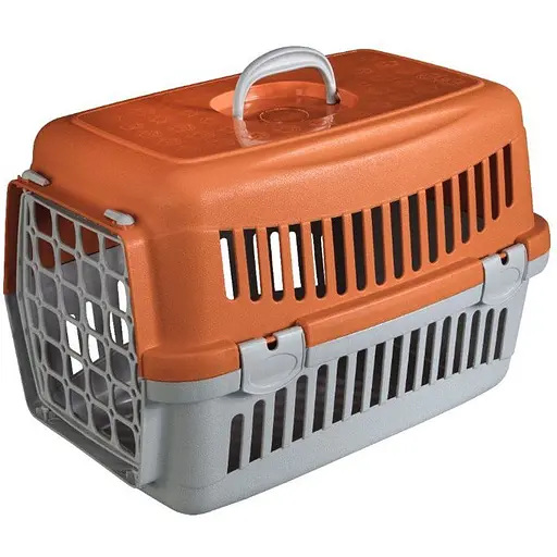 Переноска для кошек и собак AnimAll CNR-102 серо-оранжевая