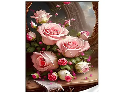 Алмазна мозаїка Ніжний букет троянд, Strateg (30х40 см) - фото 1