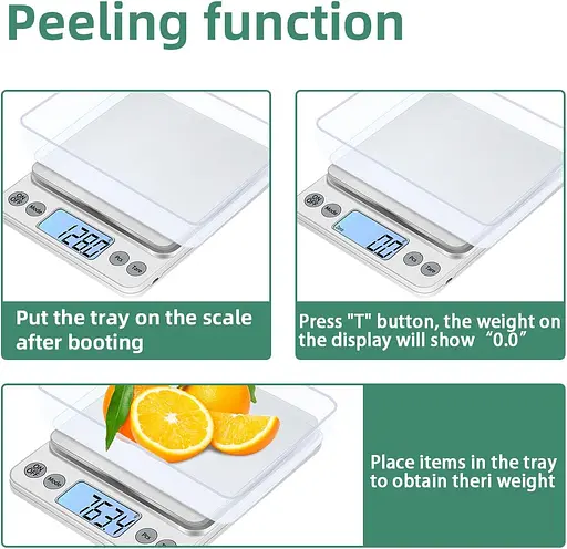 KUBEI Модернізовані цифрові ваги для харчових продуктів більшого розміру, грами та унції, кухонні ваги - фото 4