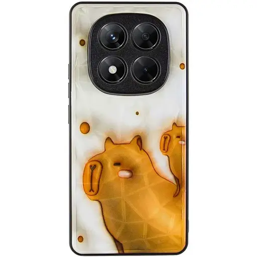 TPU+PC чехол Epik Prisma Fluffie для Xiaomi Redmi Note 14 Pro 5G Capybara