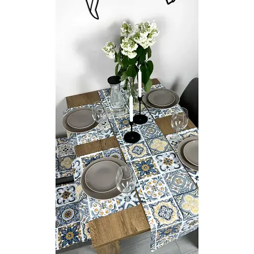 Доріжка водовідштовхувальна Вітраж плитка 170х30 см Синій