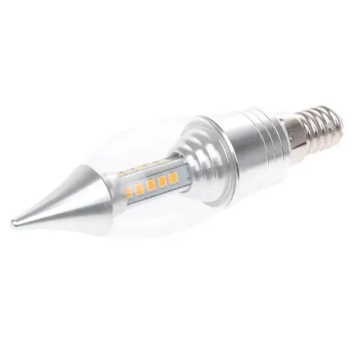 Лампа Brille світлодіодна LED 5W E14 WW C37 Silver СН 220 В