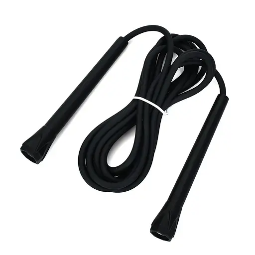 Скакалка Bambi MS 4797(Black) размер 290 см, ручки-пластик - фото 1