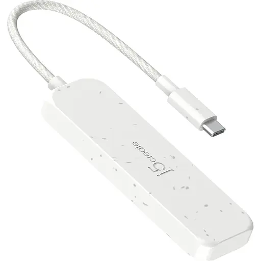 USB-хаб j5create JCH345EW-N USB-C на 4 USB-C, белый (JCH345EW-N) - фото 3