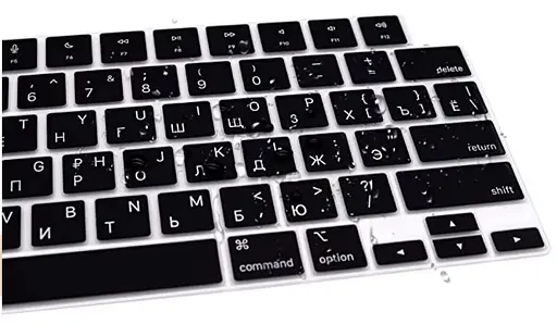 Накладка на клавіатуру DK для Apple MacBook Pro 16" 2021 - 2024 USA силікон чорний (013282) - фото 2