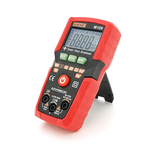 Мультиметр ANENG M109, вимірювання: V, A, R, C, T, F - фото 5