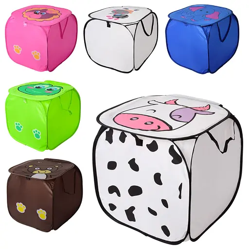 Корзина для игрушек, животные, крышка-липучка, 2 ручки (в ассортименте) - фото 2