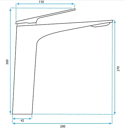 Змішувач для умивальника Rea Avalon tytan графіт високий REA-B2704 Графит - фото 7