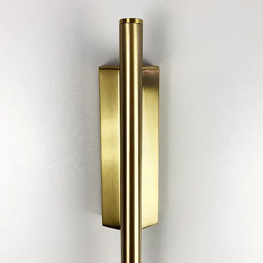 Латунне лінійне бра з прямокутною основою Line F Арт. C21AB - фото 5