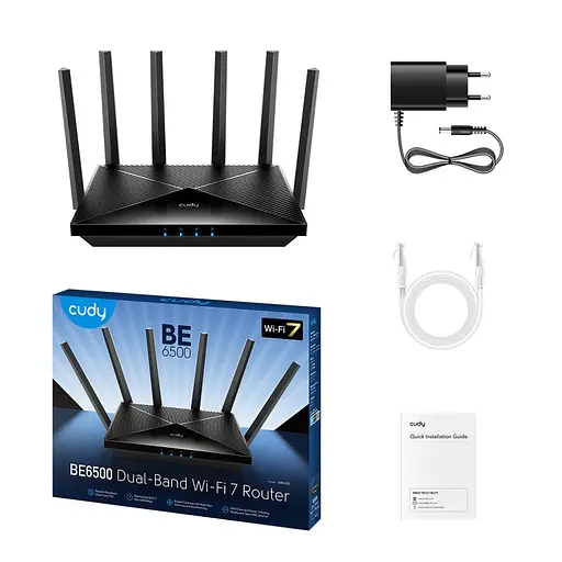 WiFi 7 Mesh-маршрутизатор 2.5G Cudy WR6500H дводіапазонний BE6500 (73-00580) - фото 3