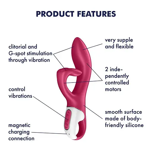 Вібратор-кролик Satisfyer Embrace Me 20.5 см бордовий - фото 8