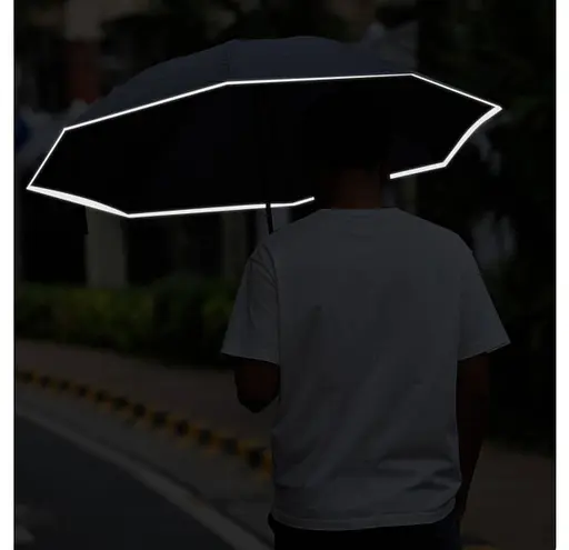 Зонт складной автоматический с фонариком Zuodu (ZD002-LED) Blue - фото 5