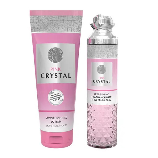 Подарочный парфюмированный набор женский Emper Pink Crystal body mist 250 мл + лосьон для тела 250 мл (MM36015)